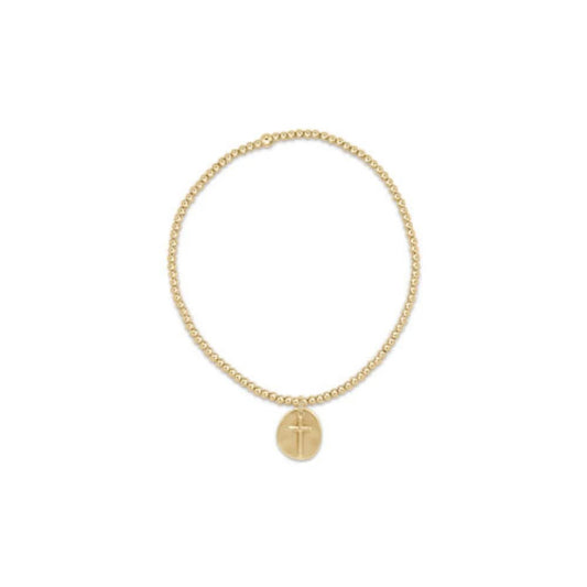 EXTENDS Classic Gold 2mm Inspire Small Gold Charm Bracelet - She Chester