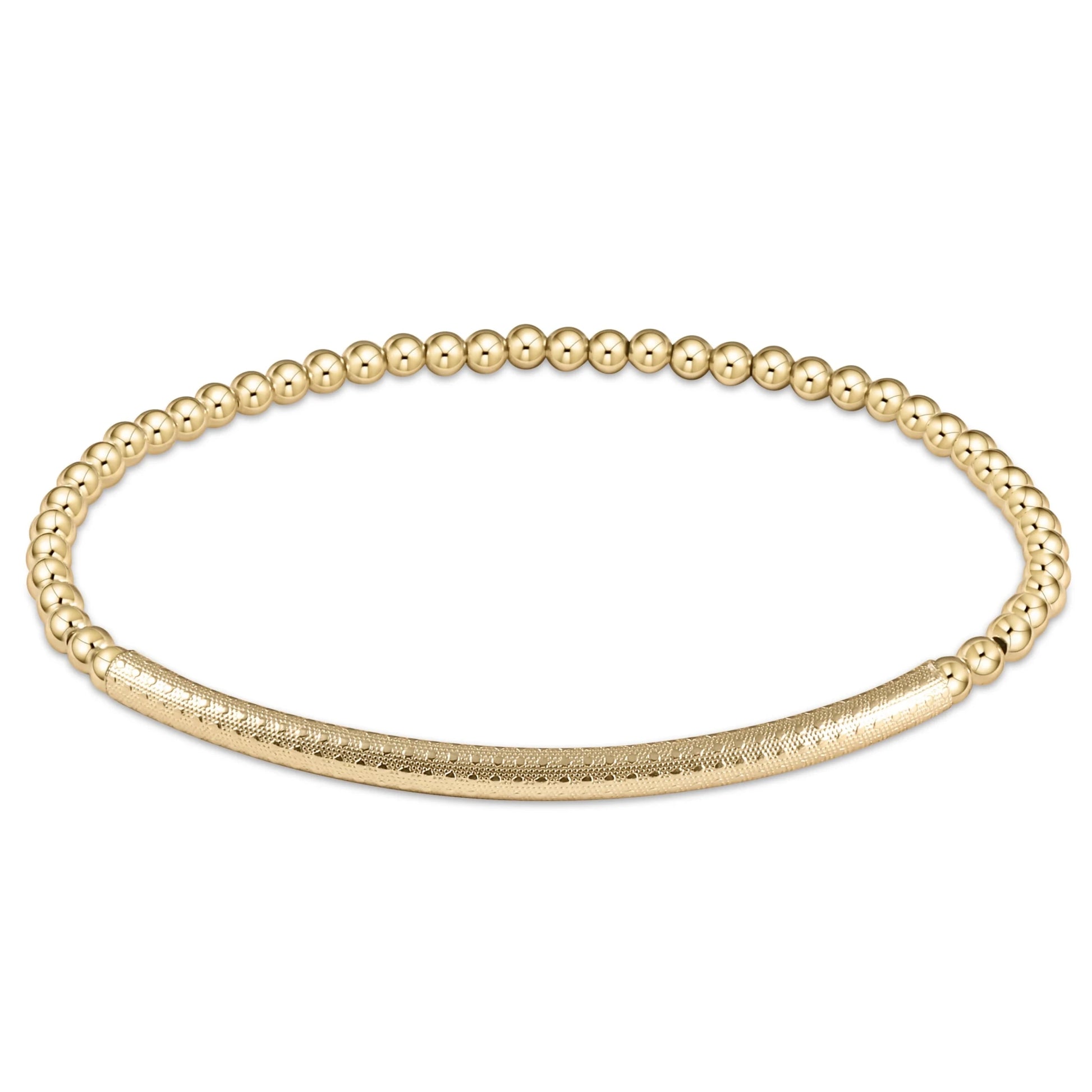 EXTENDS Classic Gold 3mm Bliss Bar Textured - She Chester