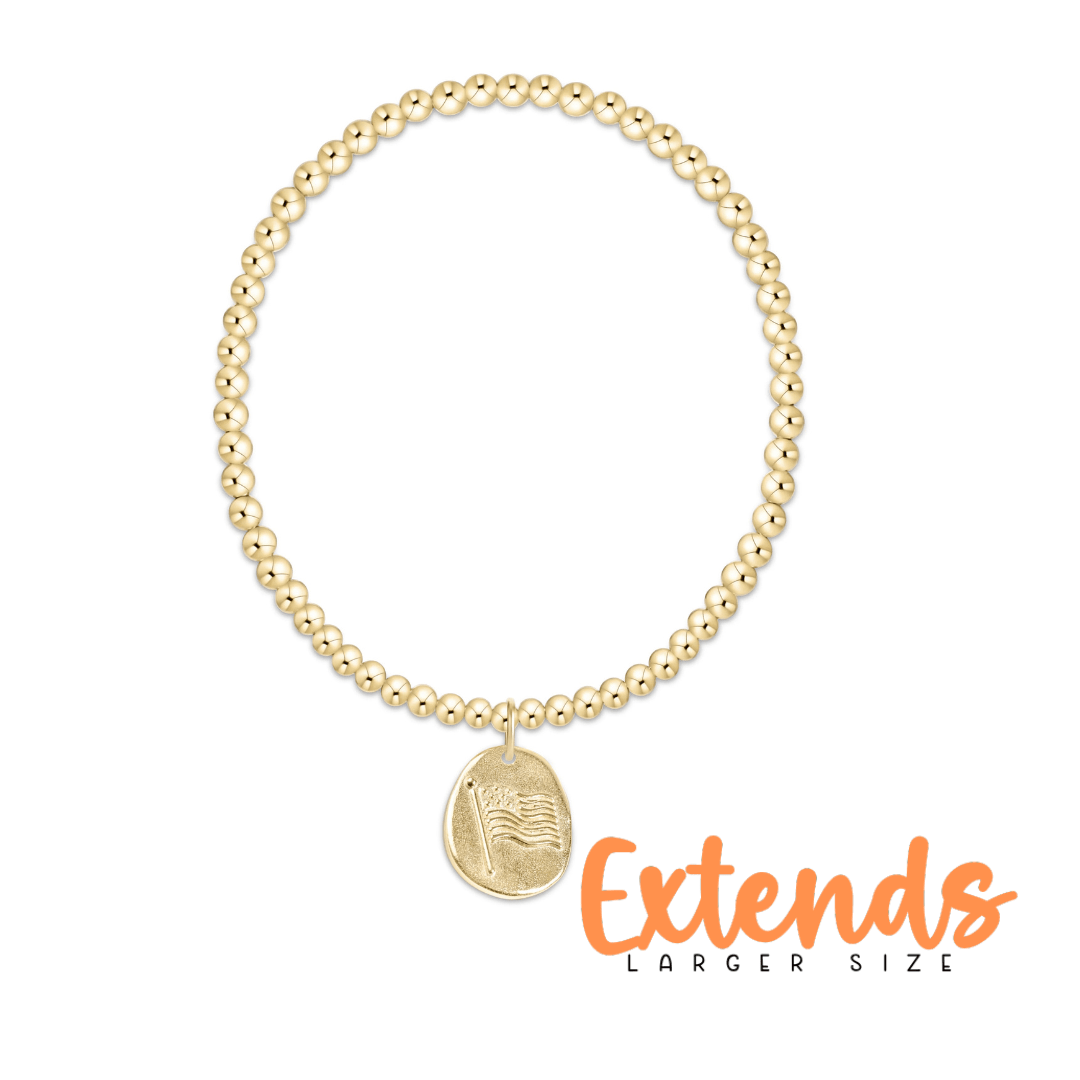 Extends Classic Gold 3mmBracelet - Inspire America - She Chester