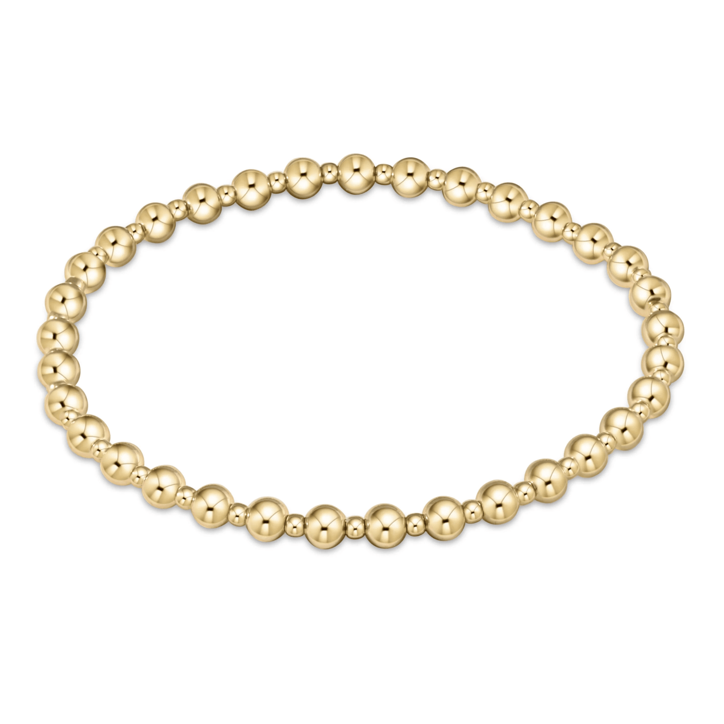 EXTENDS Classic Gold Grateful 4MM Bead Bracelet - She Chester