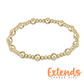 EXTENDS Classic Gold Sincerity 5mm Bead Bracelet - She Chester