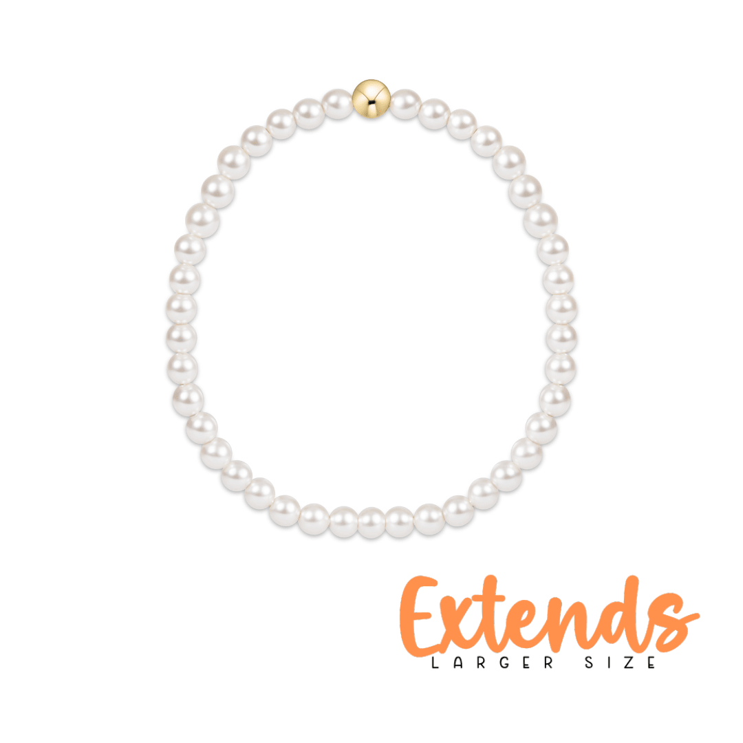 Extends - Classic Pearl 3mm Bead Bracelet - She Chester