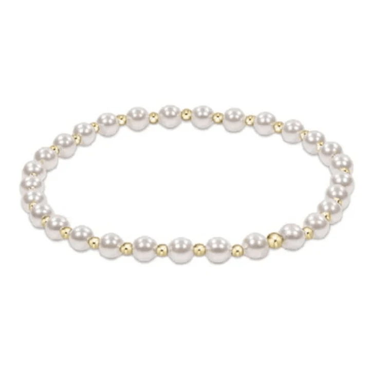 EXTENDS Classic Pearl Grateful 4mm Bead Bracelet - She Chester