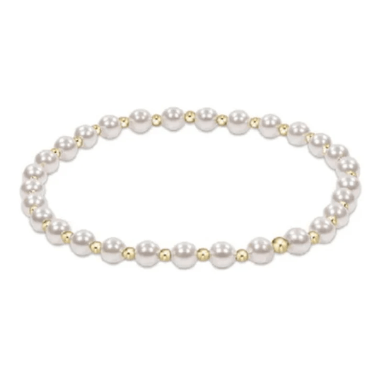 EXTENDS Classic Pearl Grateful 4mm Bead Bracelet - She Chester