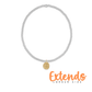 Extends - Classic Sterling Mixed Metal 2mm Bead Bracelet - Inspire Small Gold Charm - She Chester