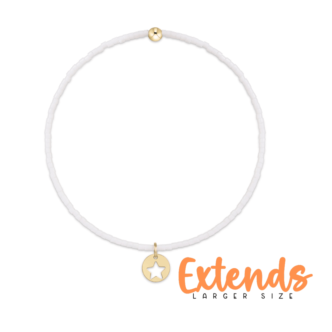 Extends Hope Classic Bracelet - White - Star Small - She Chester
