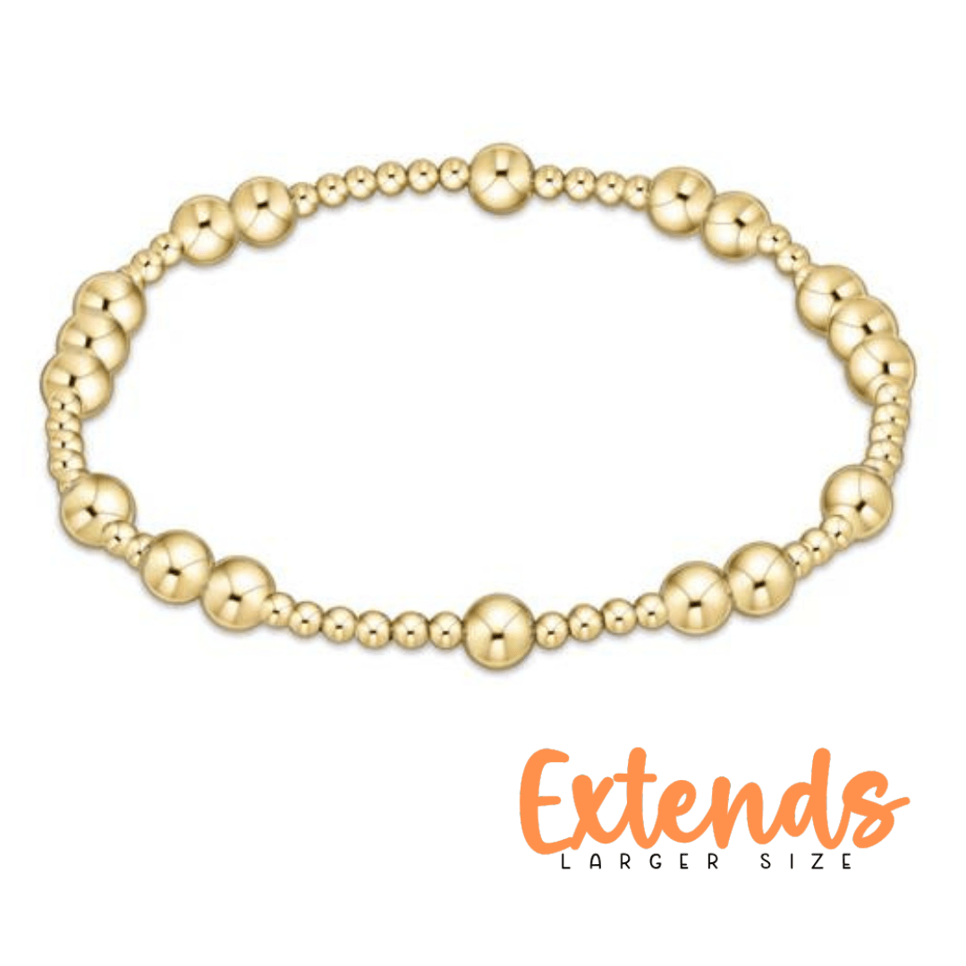 EXTENDS Hope Gold 5mm Bead Bracelet - She Chester