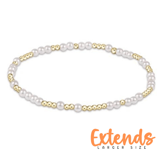 Extends Hope Unwritten 4mm Pearl Bead Bracelet - She Chester