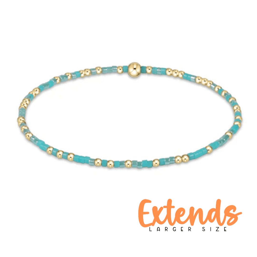 EXTENDS - HOPE UNWRITTEN BRACELET - TURQUOISE - She Chester
