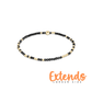 Extends Hope Unwritten Faceted Hematite 2mm Bracelet - She Chester