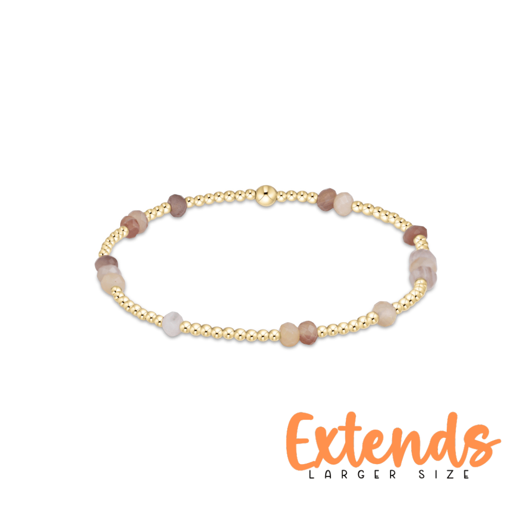 Extends Hope Unwritten Gemstone 4mm Bracelet - Botswana Agate - She Chester