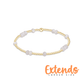 Extends Hope Unwritten Gemstone 4mm Bracelet - Mother Of Pearl - She Chester