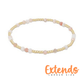EXTENDS - HOPE UNWRITTEN GEMSTONE BRACELET - PINK OPAL - She Chester