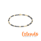 Extends Hope Unwritten Silver Faceted Hematite 2mm Bracelet - She Chester
