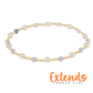 Extends Pearl Sincerity 4mm Gem Bracelet - Aquamarine - She Chester