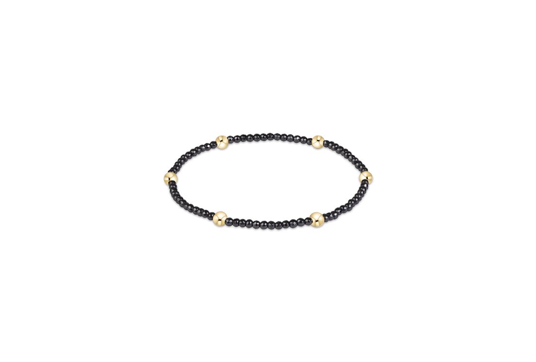 Extends Presence Faceted Hematite 2mm Bracelet - She Chester