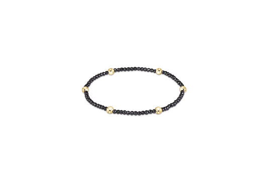 Extends Presence Faceted Hematite 2mm Bracelet - She Chester