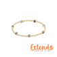 Extends Purpose Gemstone 4mm Bracelet - Botswana Agate - She Chester