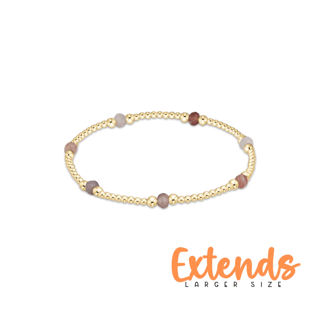 Extends Purpose Gemstone 4mm Bracelet - Botswana Agate - She Chester