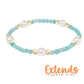 Extends Purpose Pearl 6mm Gem Bracelet - Amazonite - She Chester
