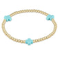 Extends Signature Cross Gold 3mm Turquoise - She Chester