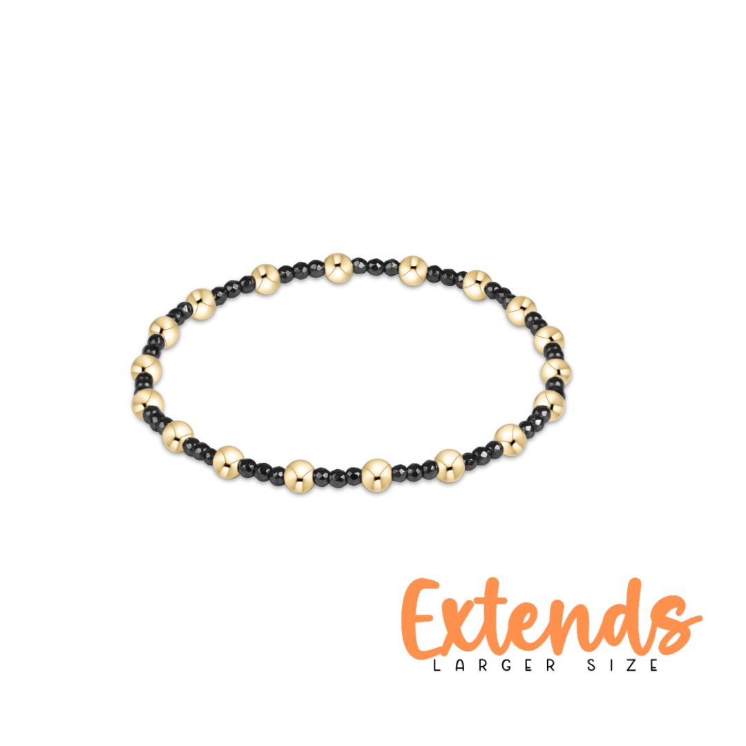 Extends Sincerity Faceted Hematite 2mm Bracelet - She Chester