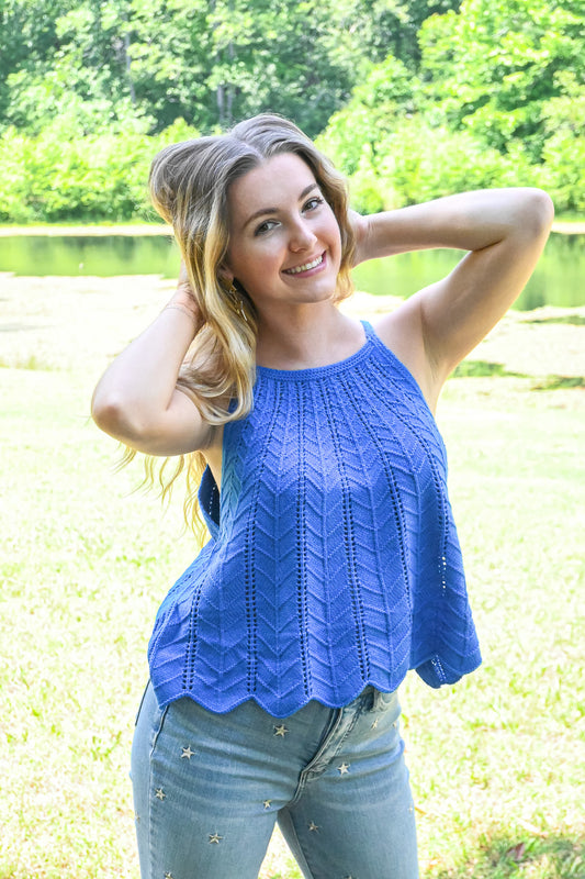 Be True To You Tank - Blue -