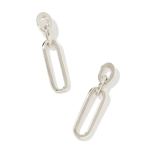 Heather Linear Earrings Rhodium