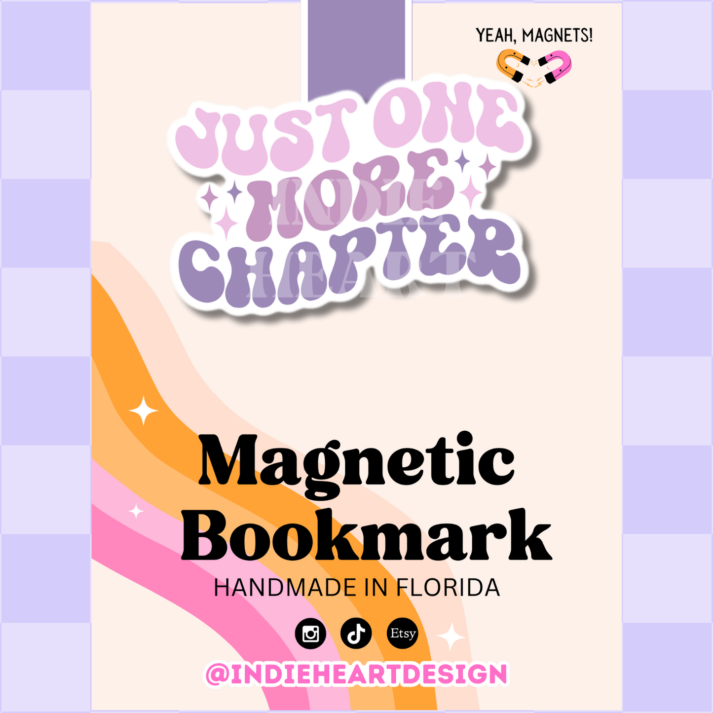 Just One More Chapter | Magnetic Bookmark: No