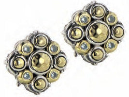 Hammered Triangle Post Earring  E3608-AF00