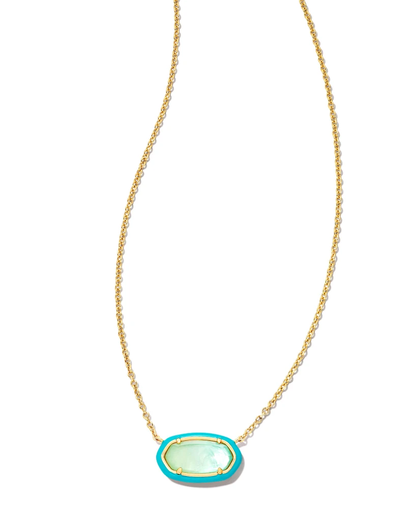 Elisa Enamel Framed Short Sea Green Ombre