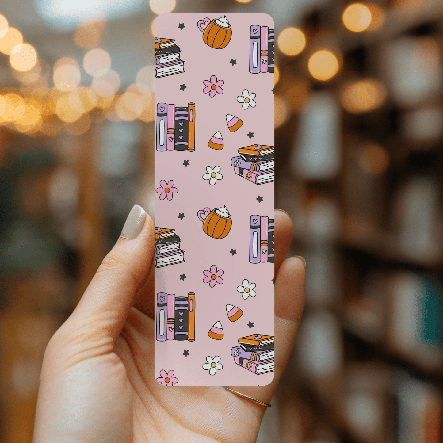 Fall Bookish Treats Bookmark - She Chester