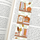 Fall Fox Bookshelf Bookmark – Soft Matte Laminated   - She Chester
