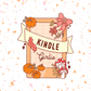 Fall Kindle Girlie Sticker – Bookish, Glossy Vinyl : 2.5" - She Chester