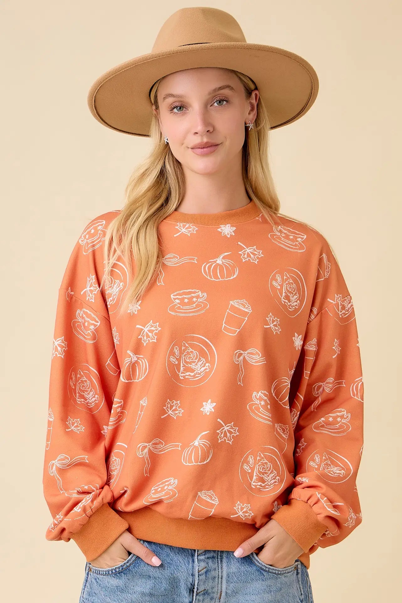 Fall Things Orange Crewneck - She Chester