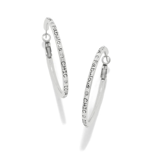 Silver Fashionista Hoop JE3862