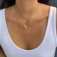 Fatima Sunburst Tag Necklace - She Chester