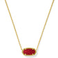 Elisa Gold Bright Red Drusy