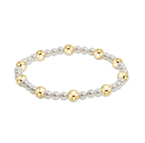 Pearl Sincerity Bracelet 6mm Gold
