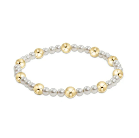 Pearl Sincerity Bracelet 6mm Gold