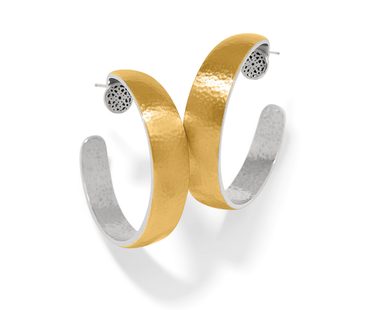 Ferrara Large Two Tone Hoop JA0094 - She Chester