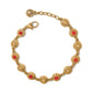Ferrara Red/Gold Disc Bracelet - JF0204 - She Chester