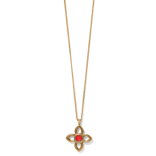 Ferrara Red/Gold Necklace - JM7562 - She Chester