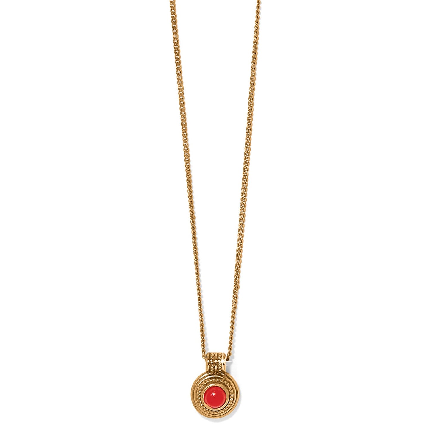 Ferrara Red/Gold Petite Necklace - JM7563 - She Chester