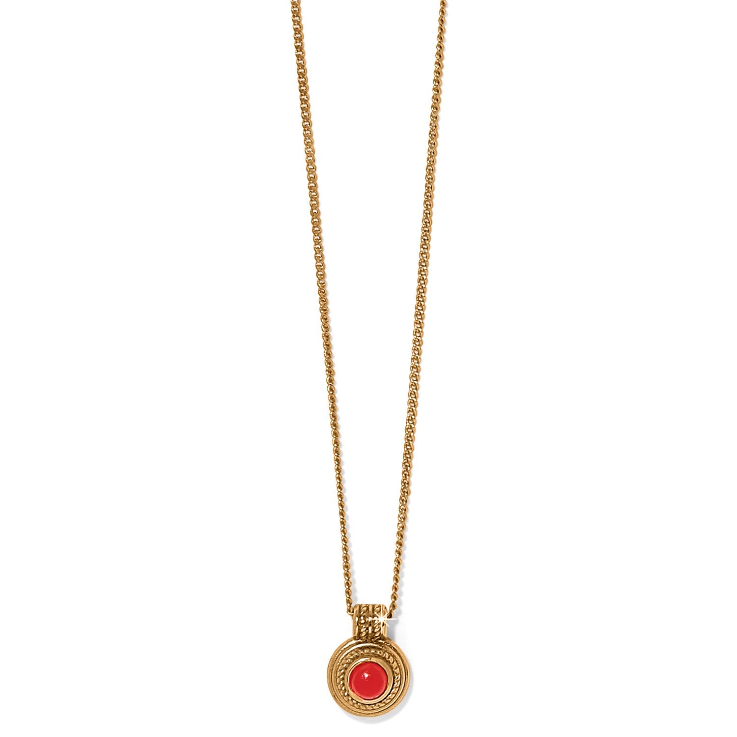 Ferrara Red/Gold Petite Necklace - JM7563 - She Chester
