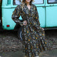 Fields of Fall Black Dress - She Chester