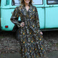 Fields of Fall Black Dress - She Chester