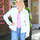 Fit and Flare Trucker Jacket - Bright White - She Chester