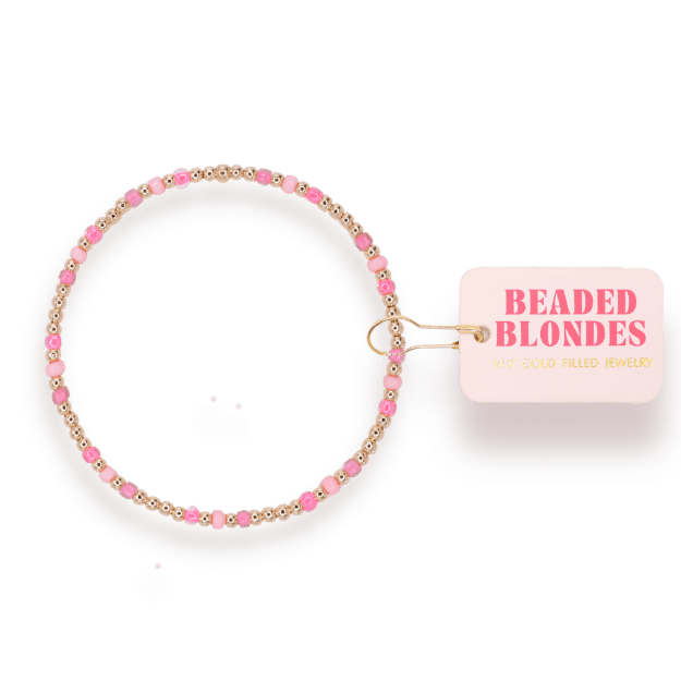 Flamingo Hollis Bracelet in Gold: Standard 6.75 inch - She Chester
