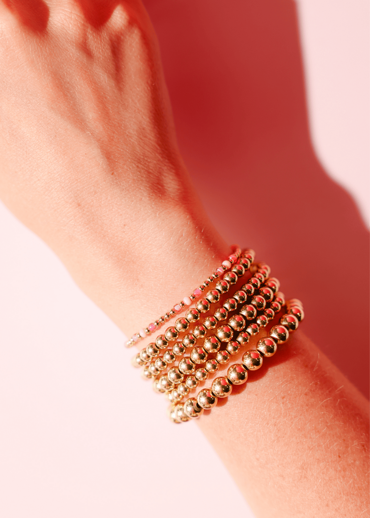 Flamingo Hollis Bracelet in Gold: Standard 6.75 inch - She Chester